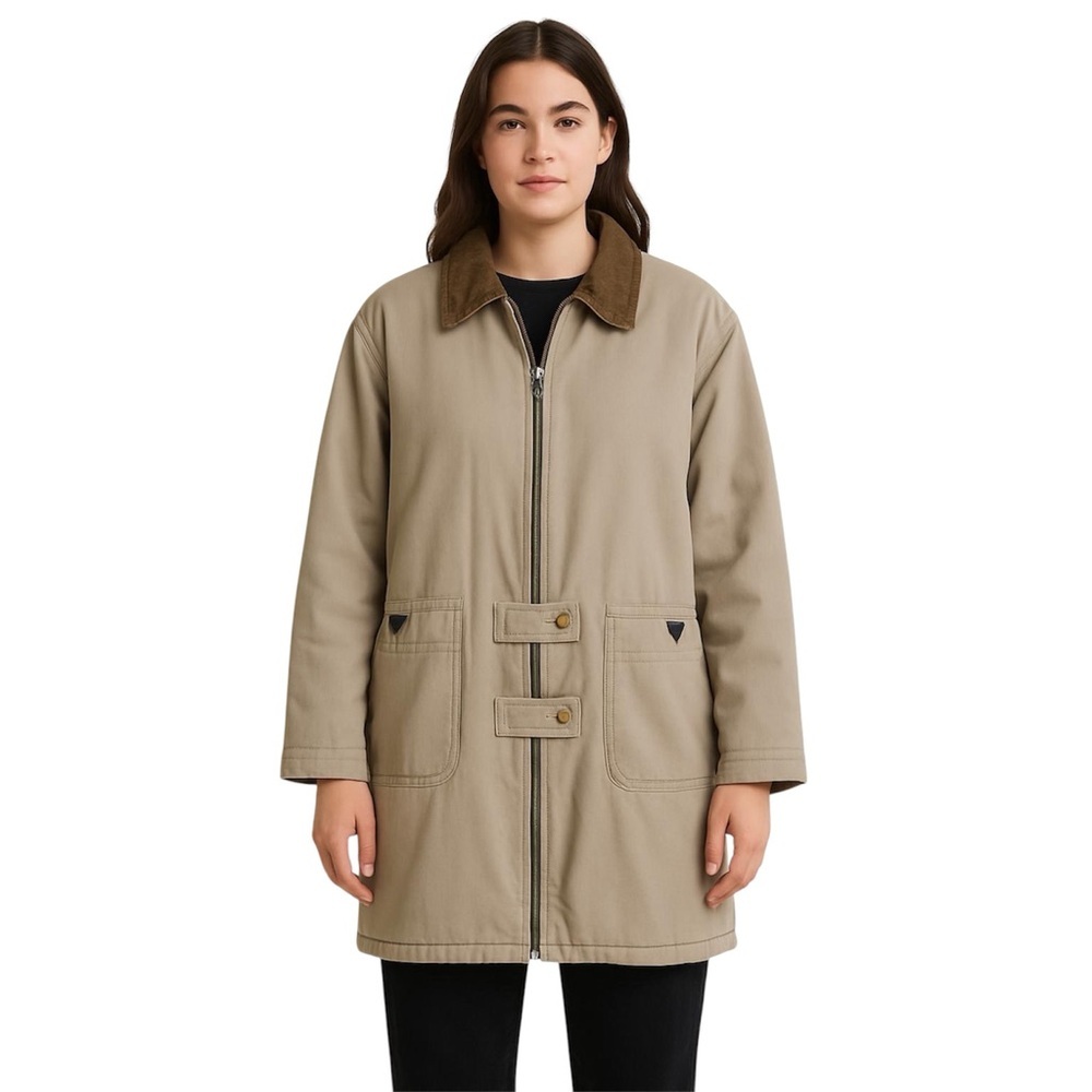 Vintage Quilted Corduroy Barn Coat The More Fashion Coat Co.